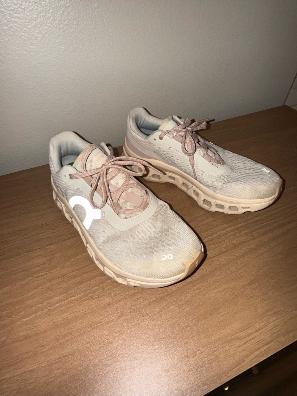 On Running Women's Sneakers in Dusty Pink and Cream